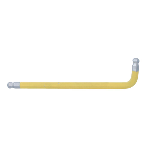 KS Tools Doppia chiave maschio piegata a sfera esagonale, XL, 14,0mm, giallo zinco