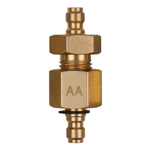 KS Tools Adattatore doppio con filettatura interna/esterna e attacco per tubo flessibile