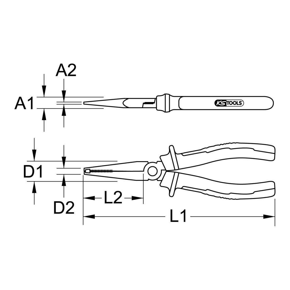 KS Tools doptang, 200mm