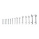 KS Tools double jeu de clés à fourche, 15°+75° 15 pcs. 3,2-14mm