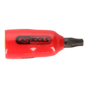 KS Tools Douille à embout 1/4" avec isolation protectrice pour vis TX, T25-1