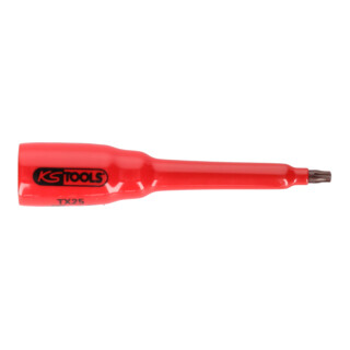KS Tools Douille de 3/8" avec isolation protectrice pour vis TX, T20, longue