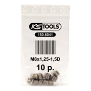 KS Tools draadinsteker M8x1.25, 10.8mm, set van 10
