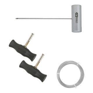 KS Tools draadsnijderset met zaagdraad, 4 delig