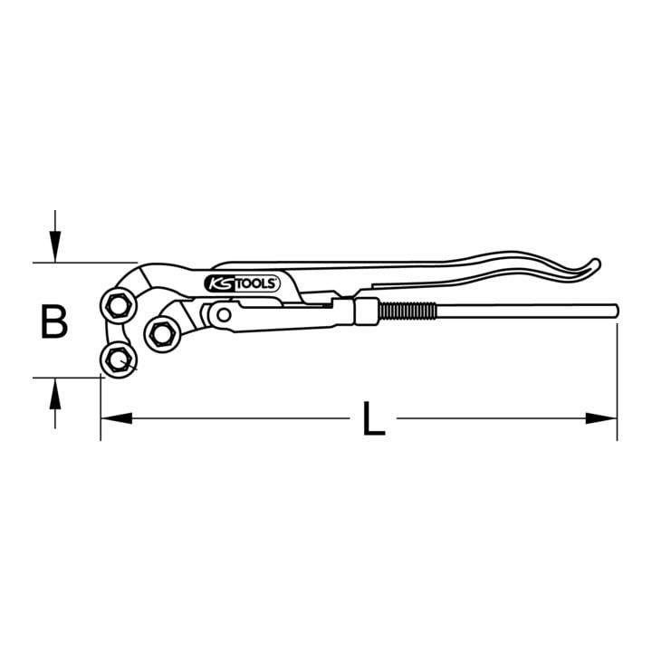 KS Tools draadtang, 1/2"-2"