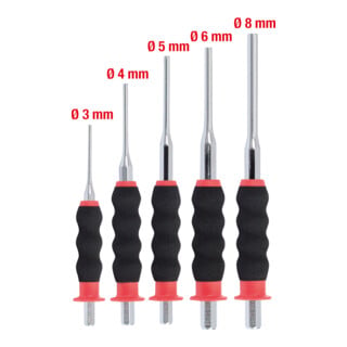 KS Tools Driver set, CrMo, 5 pièces cylindriques
