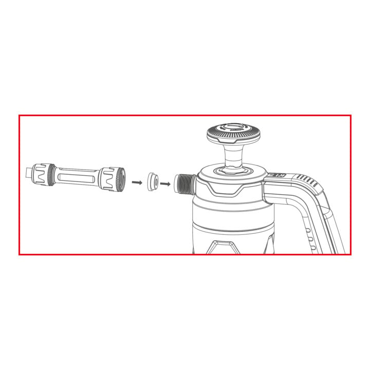 KS Tools Druck-Pump-Schaum-Sprüher (Schäumer), 1,5 l