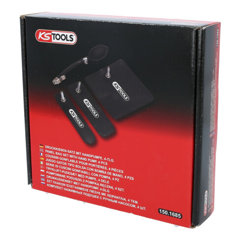 KS Tools Druckkissen-Satz mit Handpumpe, 4-teilig