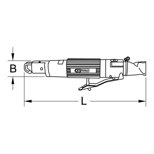 KS Tools Druckluft-Karosserie-Stichsäge, 790mm