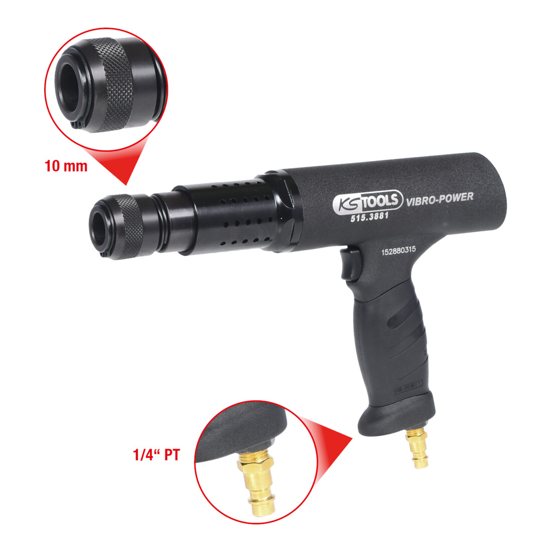KS Tools Druckluft-Meißelhammer