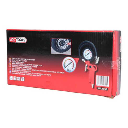 KS Tools Druckluft-Reifenfüllmesser, 0-11bar