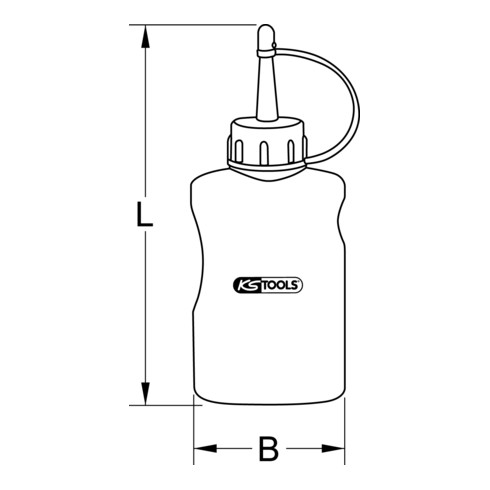 KS Tools Druckluftwerkzeug-Öl, 1000ml