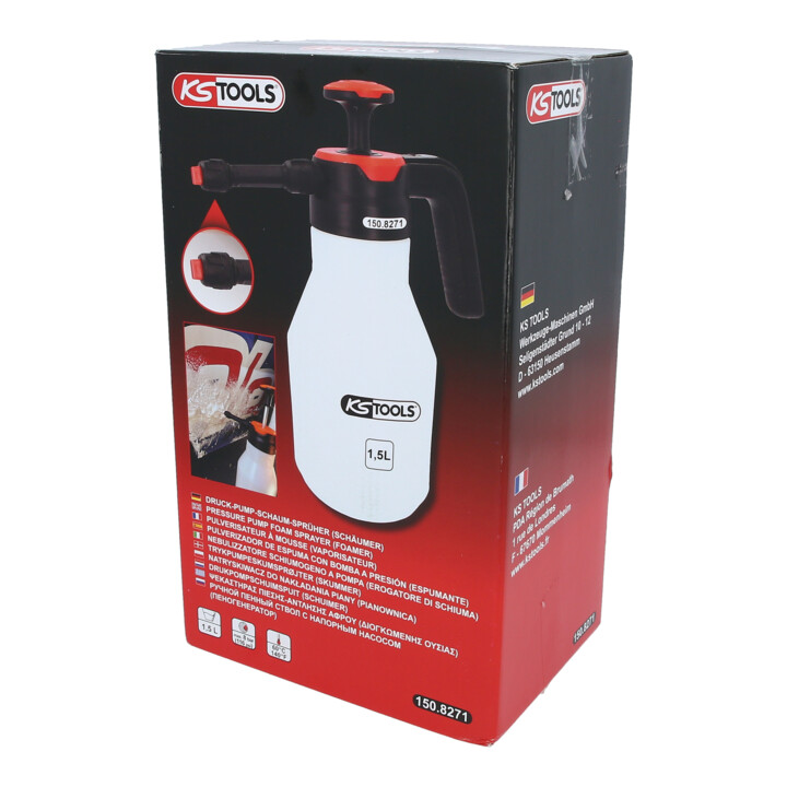 KS Tools Drukpompschuimspuit (schuimer), 1,5 l