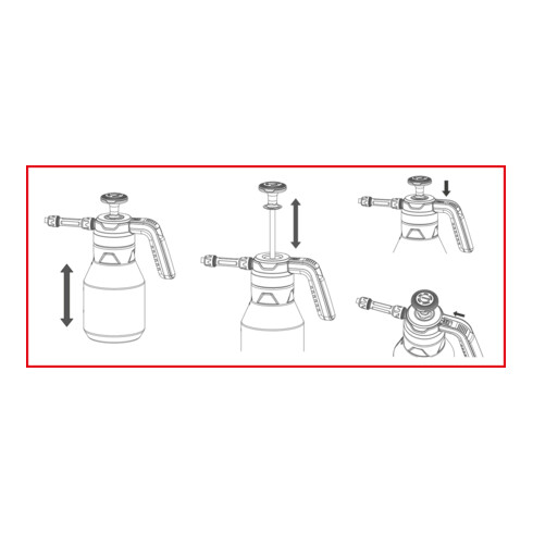 KS Tools Drukpompschuimspuit (schuimer), 1,5 l