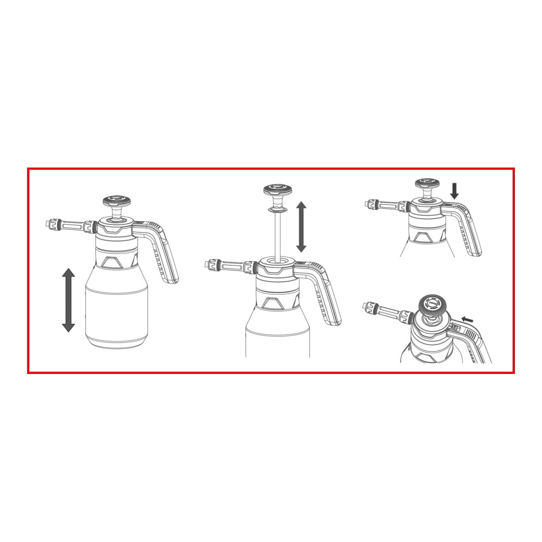 KS Tools Drukpompschuimspuit (schuimer), 1,5 l
