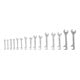 KS Tools dubbele steeksleutelset,15°+75° 15-delig.3.2-14mm