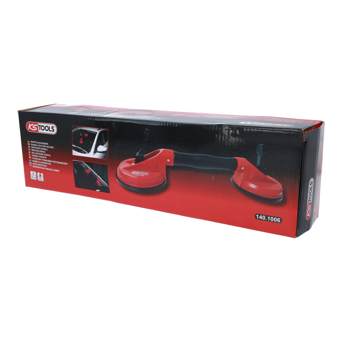 KS Tools dubbele zuignap, 80kg