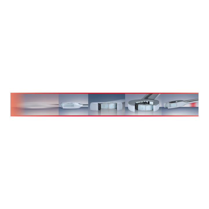 KS Tools DUO GEARplus Clés mixtes à cliquet avec système de cliquet dans la fourche réversible, 5 pcs.
