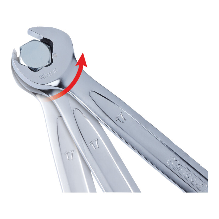 KS Tools duo geARplus combinatiesleutel, ratelfunctie 10mm