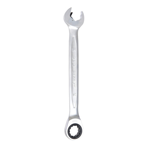 KS Tools DUO GEARplus Ringmaulschlüssel,Maul-Ratschenfunktion 24mm