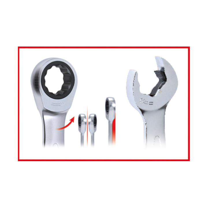KS Tools duo geARplus steeksleutel, ratelfunctie 8mm