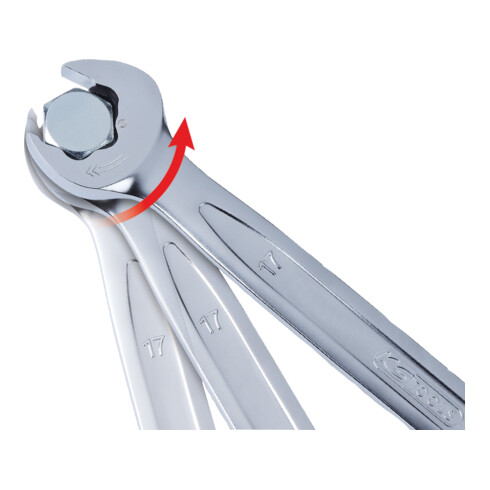 KS Tools duo geARplus combisleutel, ratelfunctie