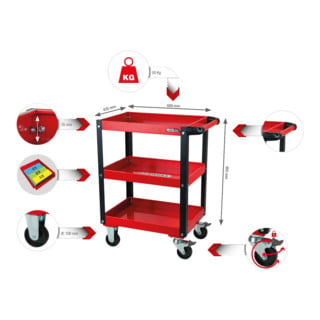 KS Tools ECOline Charriot d'atelier, 850x680x425mm