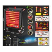 KS Tools ECOline gereedschapwagen met 42 geïsoleerde gereedschappen voor hybride- en elektrische voertuigen