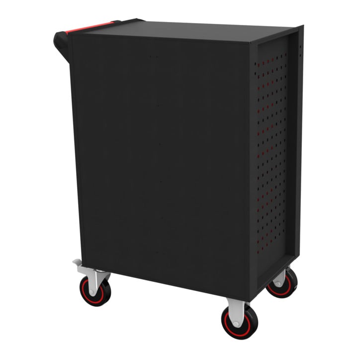 KS Tools ECOline NOIR/ROUGE Chariot d'atelier avec 7 tiroirs