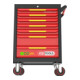 KS Tools ECOline SCHWARZ/ROT/GELB Werkstattwagen mit 7 Schubladen