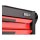 KS Tools ECOline SCHWARZ/ROT werkplaatswagen met 7 laden