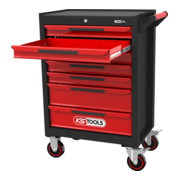 KS Tools ECOline SCHWARZ/ROT Werkstattwagen mit 7 Schubladen-4