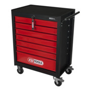 KS Tools ECOline SCHWARZ/ROT Werkstattwagen mit 7 Schubladen-5