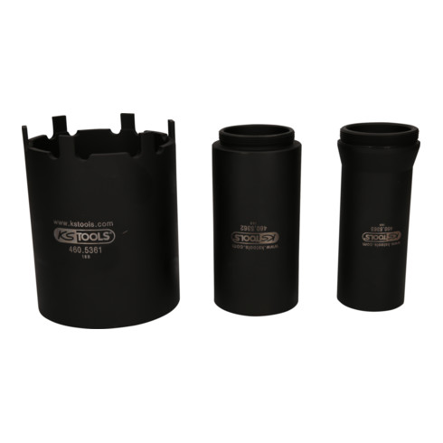 KS Tools Écrou et jeu de clés avec 2 tubes de guidage pour MAN, Ø 102 mm, 3 pcs.