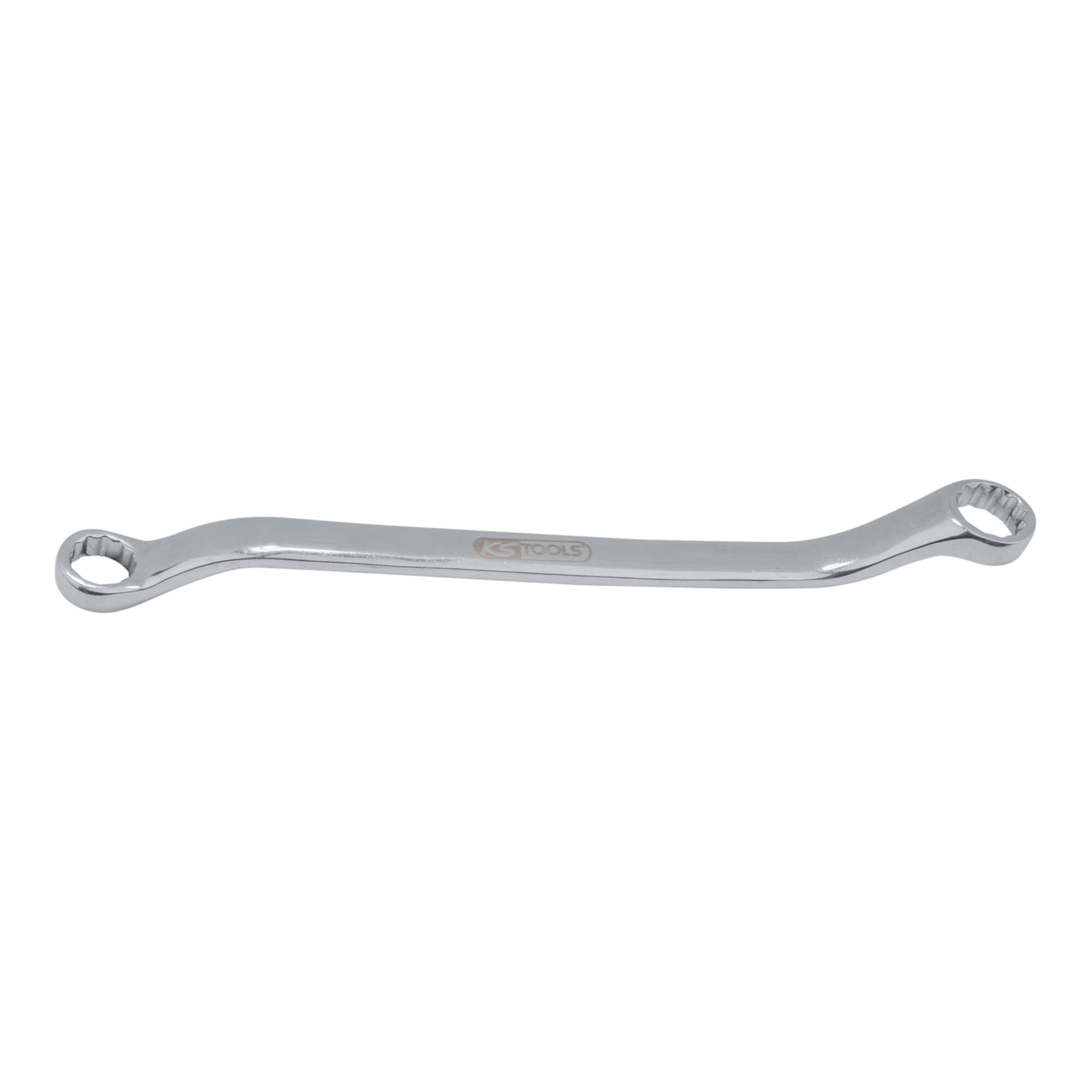 KS Tools EDELSTAHL Doppel-Ringschlüssel, gekröpft, 27x30mm