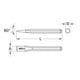 KS Tools EDELSTAHL Flachmeißel, 26x450mm