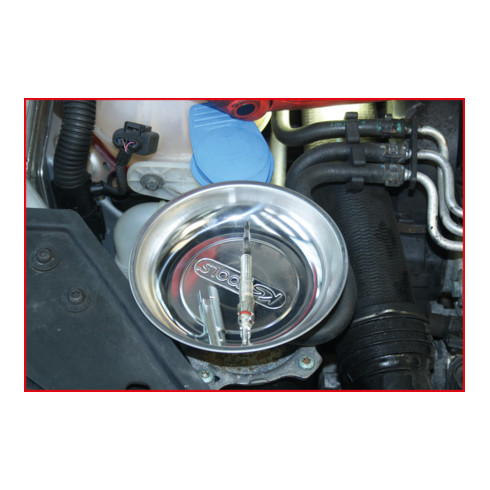 KS Tools Edelstahl Magnet-Teller, Durchmesser 150 mm