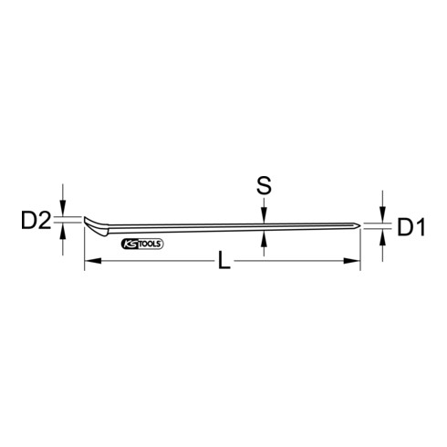 KS Tools EDELSTAHL Nageleisen