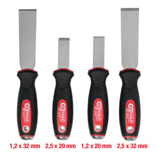 KS Tools EDELSTAHL Schabmeißel-Satz, 4-teilig
