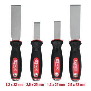 KS Tools EDELSTAHL Schabmeißel-Satz, 4-teilig