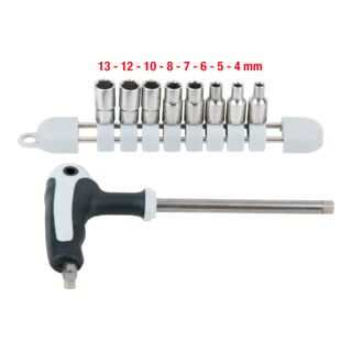 KS Tools EDELSTAHL Steckschlüssel-Satz, 9-teilig