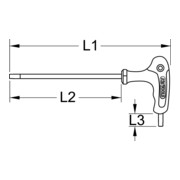 KS Tools EDELSTAHL Vierkantgriff, 1/4"-3
