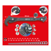 KS Tools eenhandige multifunctionele sleutel, 8-17/14-32mm