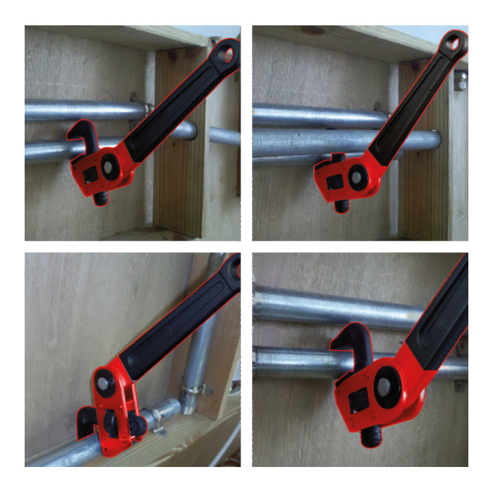 KS Tools eenhands pijpsleutel 1,1/2" met verstelbare kop