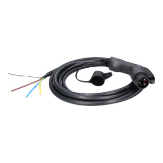 KS Tools efuturo laadkabel recht, 1 fase, tot 7,4 kW, 32 A, 230 V, mode 3, 5 meter, type 1