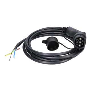 KS Tools efuturo laadkabel, recht, 1 fase, tot 7,4 kW, 32 A, 230 V, mode 3, 5 meter, type 2