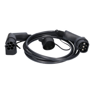 KS Tools efuturo laadkabel recht, type 2 naar type 2 stekker, 1 fase, tot 7,4 kW, 32 A, 230 V, mode 3, 3 meter