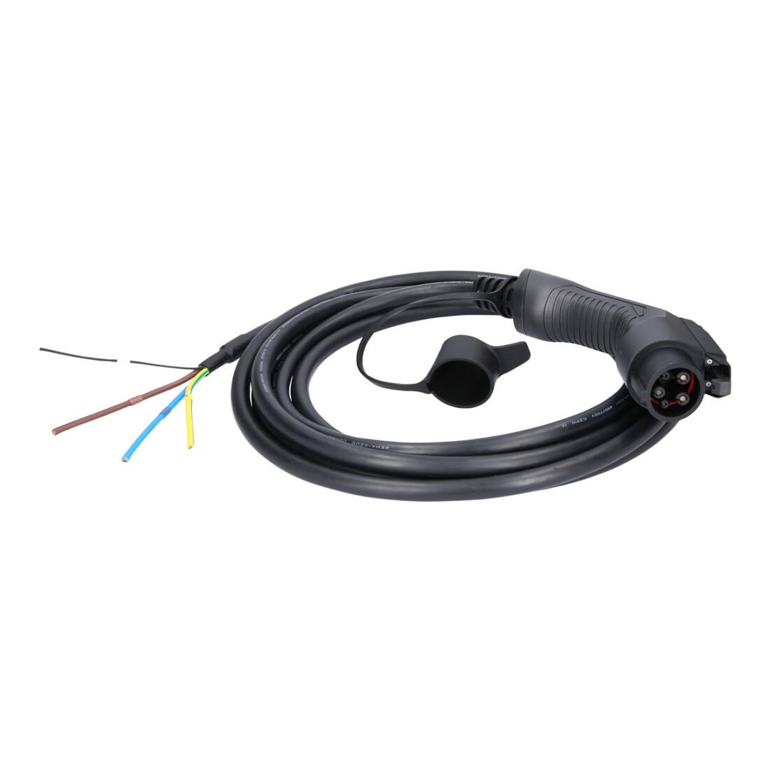 KS Tools efuturo Ladekabel gerade, 1 Phase, bis zu 7,4 kW, 32 A, 230 V, Mode 3, 5 Meter, Typ 1