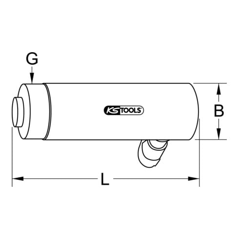 KS Tools Einschraub-Hydraulik-Zylinder