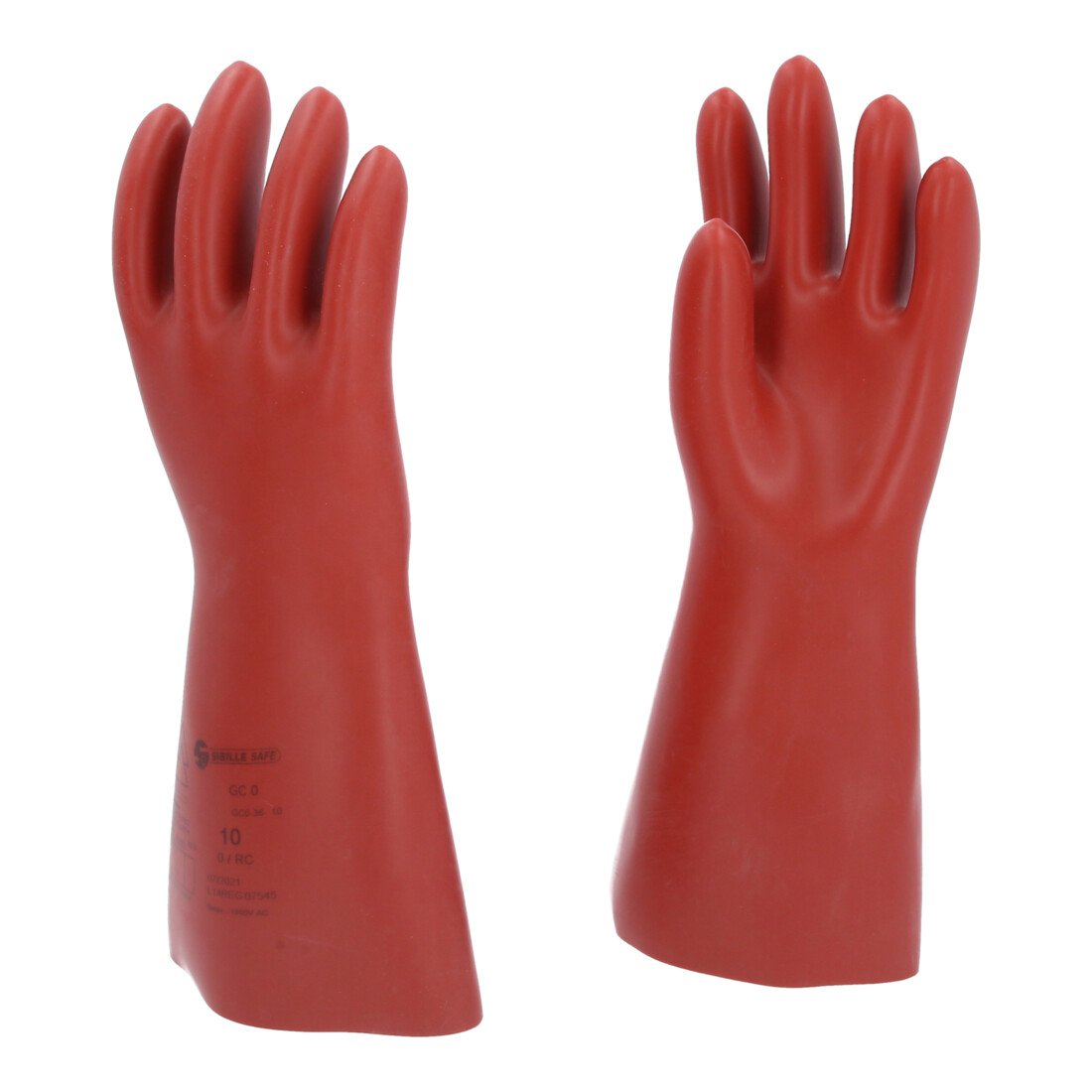 KS Tools Elektriker-Schutzhandschuh mit mechanischem Schutz, Klasse 0, rot